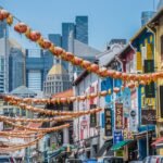 china town and high rise buildings