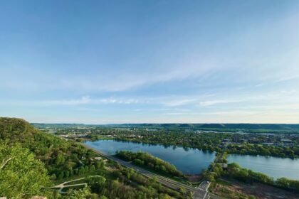 green trees and body of water under blue sky during daytime